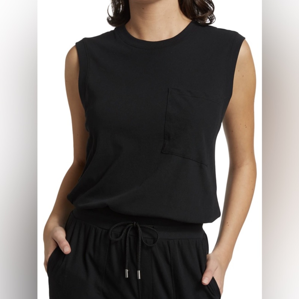 ATM Black Sleeveless Jumpsuit Small NWT